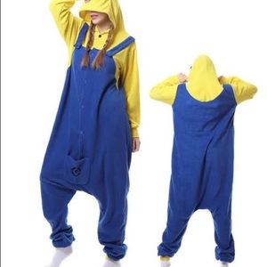 Minion fleece suit Halloween costume